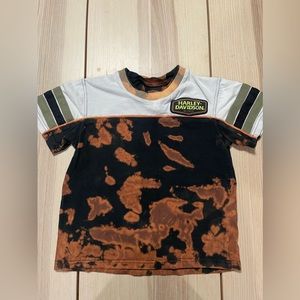 Harley Davidson Oil‎ Spill Panhead Motorcycle Shirt Youth 7